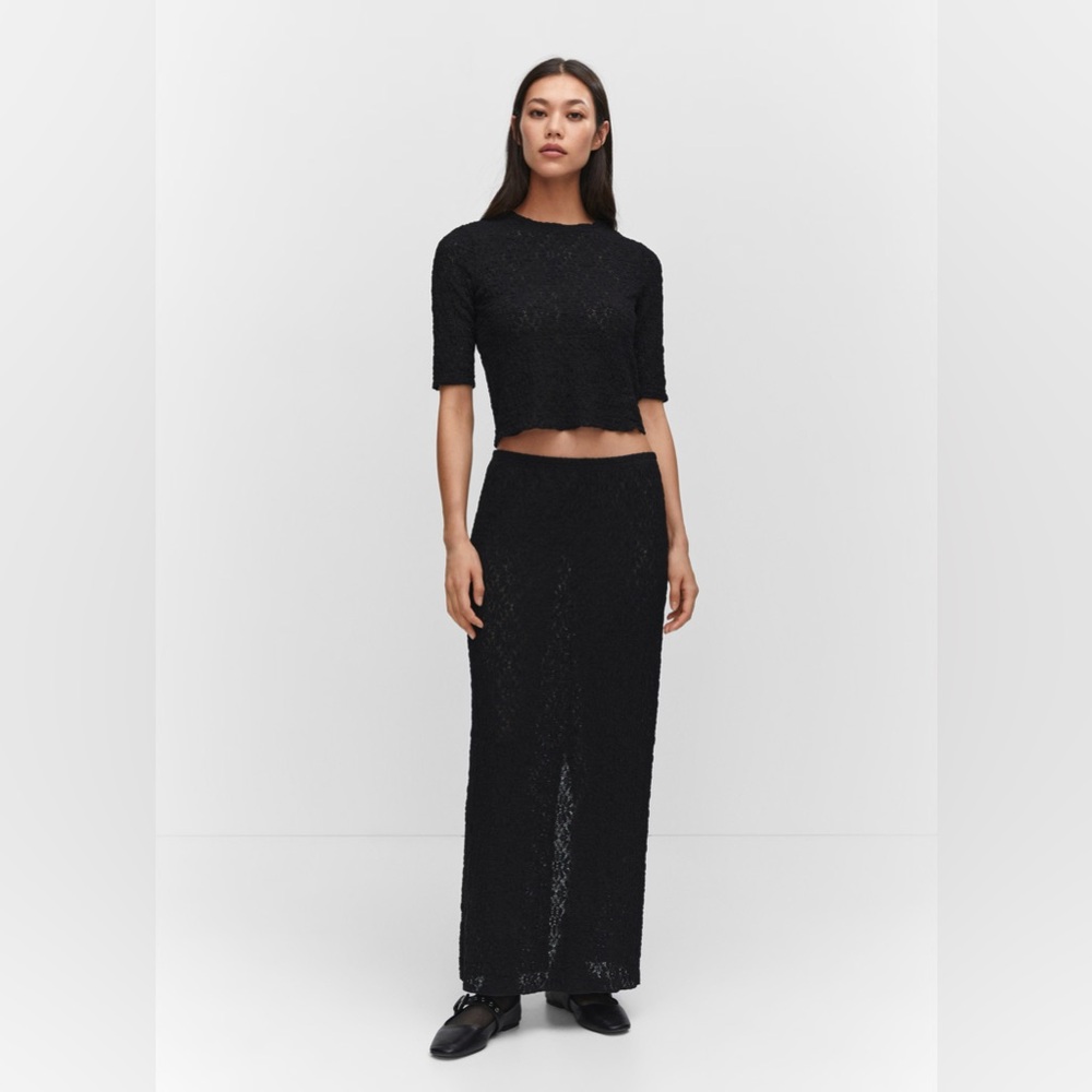 Mango: Black Co-Ord Set in XS
